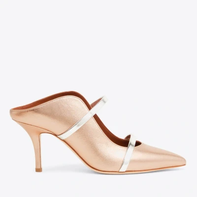 Image of Malone Souliers Women&#039;s Maureen 70 Leather Heeled Mules UK 4