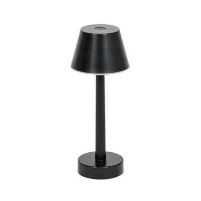 Image of Lindby LED rechargeable light Gaja, black, USB, IP44, RGBW, dimmable.