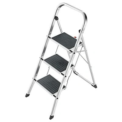 Image of Hailo K30 150 kg Capacity Aluminium Household Steps (3 Steps)