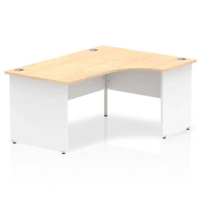 Image of Impulse Panel End 1600 Right Hand Crescent Desk Maple Top TT000115