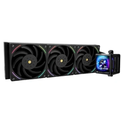 Image of Thermalright Elite Vision 360 ARGB BLACK CPU AIO Cooler,IPS LCD Screen with 320 * Resolution,for AM5&amp;Intel 1700/1851,High performance Water cooled 2.73in Removable Liquid Crystal Display