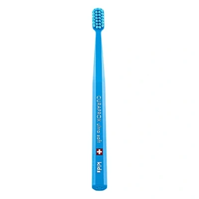 Image of Curaprox CS Kids Manual Toothbrush with Ultra Soft 5500 Bristles and Small Brush Head Blue