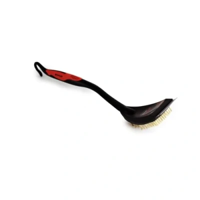 Image of Bentley Bbq Grill Cleaning Brush With Steel Scraper Red