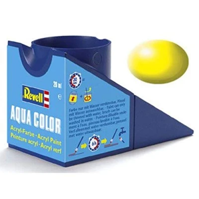 Image of Revell 18ml Aqua Color Acrylic Paint (Luminous Yellow Silkyy Finish)
