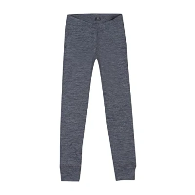Image of DILLING Children&#039;s Merino Wool Leggings Blue Granite Melange 9 10 Years