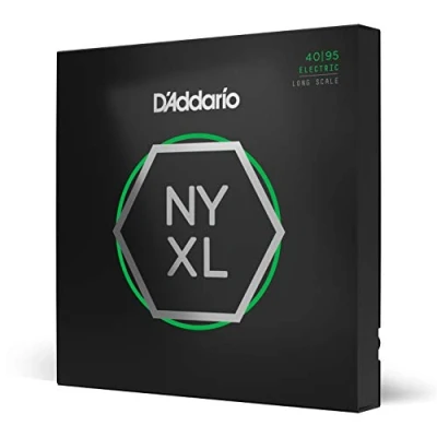 Image of D&#039;Addario Bass Guitar Strings NYXL NYXL4095 Unrivaled Strength, Tuning Stability, Enhanced Response For 4 String Guitars 40 95 Super Light, Long Scale
