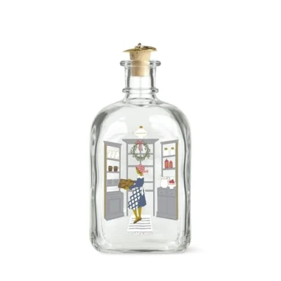 Image of Holmegaard Christmas Shot Bottle, Glass, Clear, 73cl