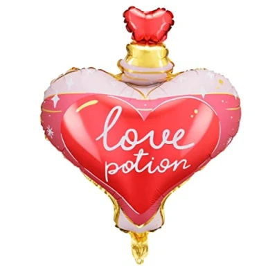 Image of Foil Balloon Love Potion Decoration Valentine Engagement Wedding Valentine&#039;s Day Heart Magic