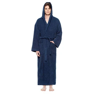 Image of Arus Astrom Bathrobe, man&#039;s size: XXL long, unisex 3XL Marine
