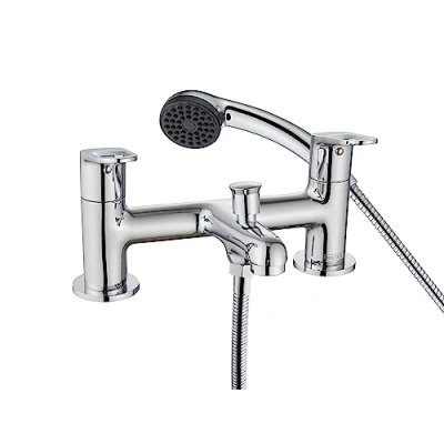 Image of Bristan Essentials Iris Bathroom Taps, Bath Shower Mixer