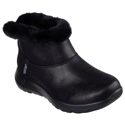 Image of Skechers Women&#039;s ON The GO Joy Cozy Dream Ankle Boot, Black, 6.5 UK