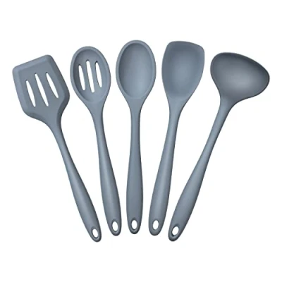 Image of Joyoldelf Kitchen Utensils Set, 5 Piece Silicone Spatula and Cooking Utensils, Spatulas for Gadgets Tools