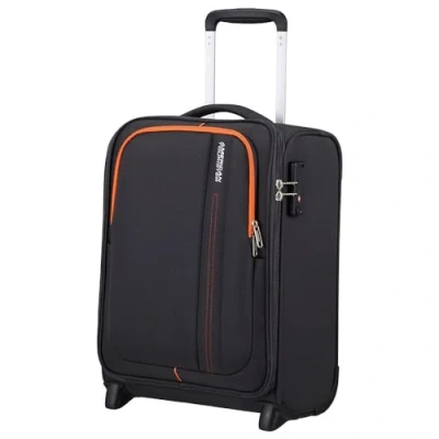 Image of American Tourister Sea Seeker Upright S Cabin Luggage, 45 cm, 28 L, Grey (Charcoal Grey), (45 cm L)