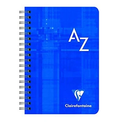 Image of Clairefontaine 668599AMZC Set of 2 Spiral Folders 9x14 cm 100 Pages Small Squares White Paper 90 g Laminated Card Cover Random Colors