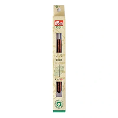 Image of Prym Wool Crochet Hook, Wood, Multicoloured, 4.5 mm