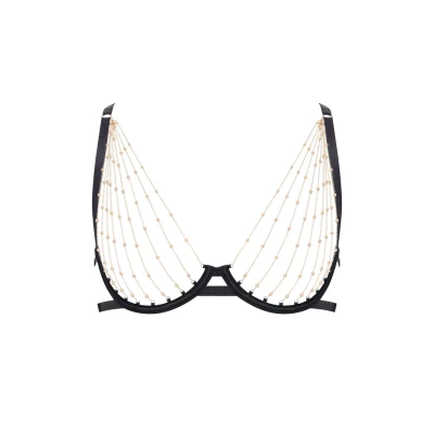Image of Bluebella OPEN Wired bra Underwired goldcolored/black, Women&#039;s, Size: Large, Gold colored/black