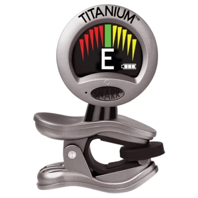 Image of Snark ST 8T Titanium Rechargeable Clip On Tuner Super Tight Chromatic Tuning, 360 Rotating HD Display, Noise Blocking, USB Charging