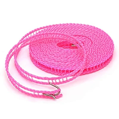 Image of 5m/ 16.4ft Outdoor Windproof Nylon Clothesline, Portable Clothes Drying Rope, Line for Camping Travel Hanger or Home Use