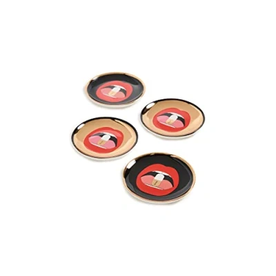 Image of Jonathan Adler Full Dose Coasters, Porcelain, Multicolor, One Size