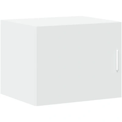 Image of vidaXL Wall Cabinet White Engineered Wood Floating Storage Solution 50x42.5x40 cm Living Room, Bedroom, Garage