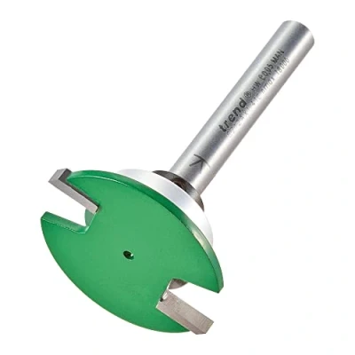 Image of Trend CraftPro Weatherseal Groover Router Cutter Bit, 1/4 Inch Shank, 34mm Cut Diameter &amp; 2.8mm Length, Tungsten Carbide Tipped, Bearing Guided, C212AX1/4TC