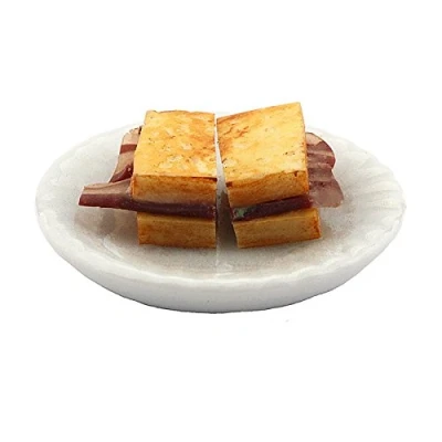 Image of MyTinyWorld Dolls House Miniature Chunky Bacon Sandwich