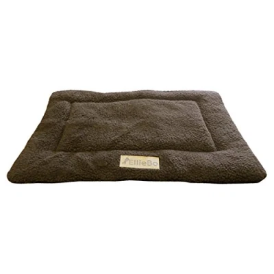 Image of Ellie Bo Small Brown Sherpa Fleece Mat for 24 inch Dog Cage