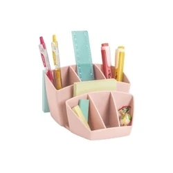 Image of CEP Mineral Desk Tidy with 8 Sections Pink 105802681