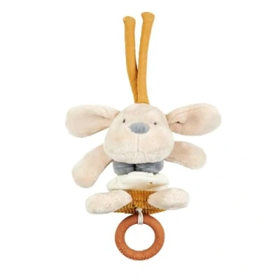 Image of Nattou NATC388436 Pram Plush Toy, Dog Charlie (Vanilla)