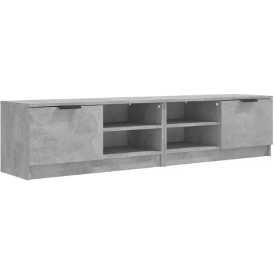 Image of vidaXL TV Cabinets 2 pcs Concrete Grey 80x35x36.5 cm Engineered Wood