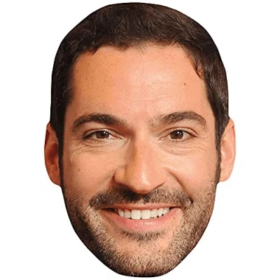 Image of Tom Ellis (Smile) Celebrity Mask, Flat Card Face, Fancy Dress Mask