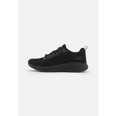 Image of Skechers Women&#039;s Bobs Squad Chaos Face Off Sneaker, Black Engineered Knit/Trim, 4 UK