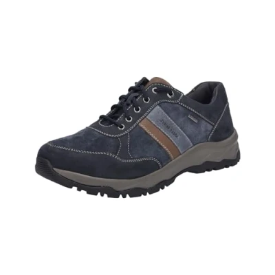 Image of Josef Seibel Men Low Tops Leroy 56, Men&#039;s Trainers,Width H (Wide),Removable Insole,Waterproof,Street Shoe,Leisure,Blue (Indigo Kombi),44 EU / 9.5 UK