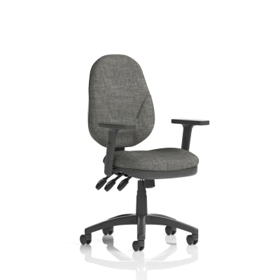 Image of Eclipse Plus XL Lever Task Operator Chair Charcoal Adjustable Arms