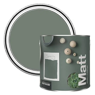 Image of Rust Oleum Colours Matt Emulsion Wall and Ceiling Paint Serenity 2.5L