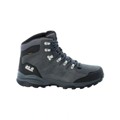 Image of Jack Wolfskin Men&#039;s Refugio Texapore Mid M Walking Shoe, grey / black, 11.5 UK (46 EU)