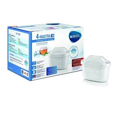 Image of BRITA Filters for Maxtra+ Water Filter Jug, Plastic/Carbon/Resin 4 Filtri Bianco