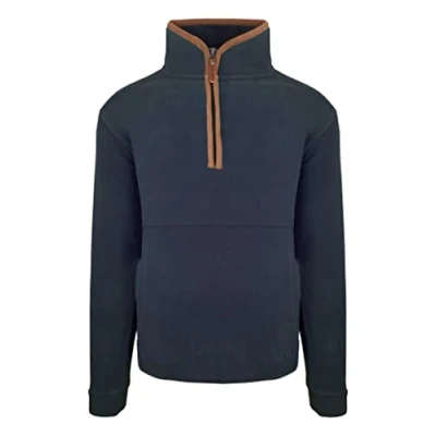 Image of Hazy Blue Hamilton Mens Fleece Jacket Navy S