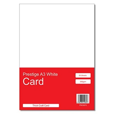 Image of Prestige A3 White 300gsm Craft Printing Card x 25 Sheets