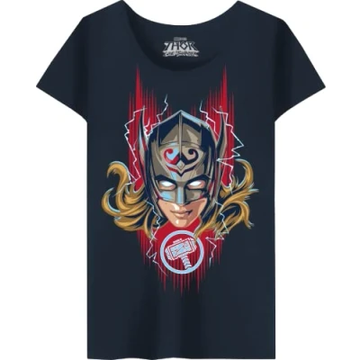 Image of Marvel Women&#039;s Womarcots034 T Shirt, Navy Blue, XXL