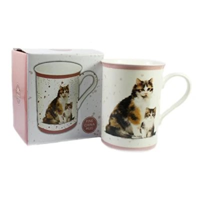 Image of Macneil Cat and Kitten Fine China Mug (Tortoiseshell)