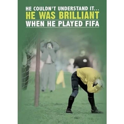 Image of Funny Birthday Card for Him, Male Funny, Happy Him Men, Blank Fifa