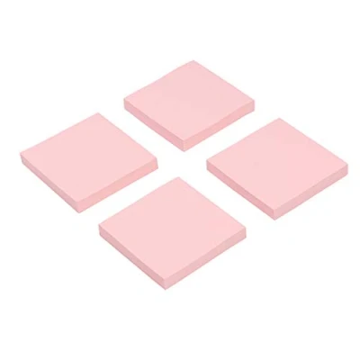 Image of Eagle Sticky Notes, Pink Colour, 75 x 75mm, Post Self Stick 100 Sheets per Pad, 4 Pads