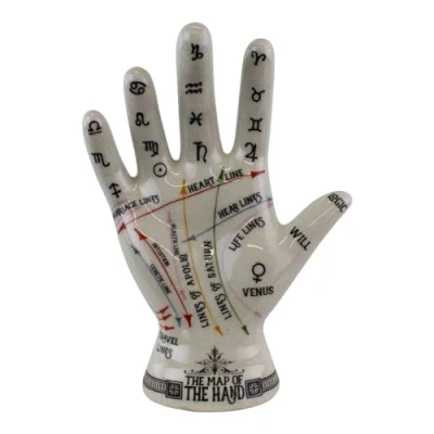 Image of Geko Ceramic Crackle Phrenology Hand