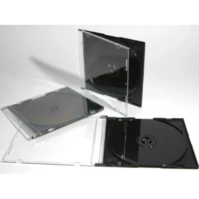 Image of Media Replication CD/DVD Jewel 5.2mm Cases for 1 Disc With Black Tray (100)