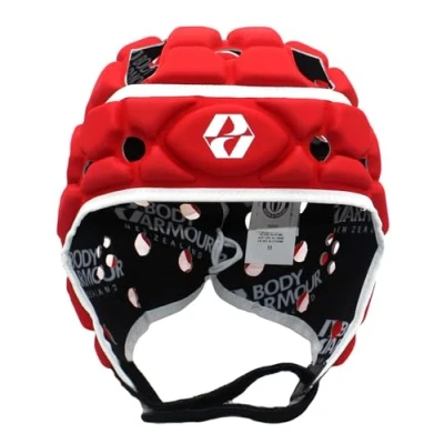 Image of Body Armour Mens Club Rugby Scrum Cap Head Guard Red XL