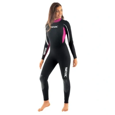 Image of Seac Relax Long Lady, 2.2 mm Neoprene One Piece Wetsuit for Snorkeling, Scuba Diving and other Water Sports
