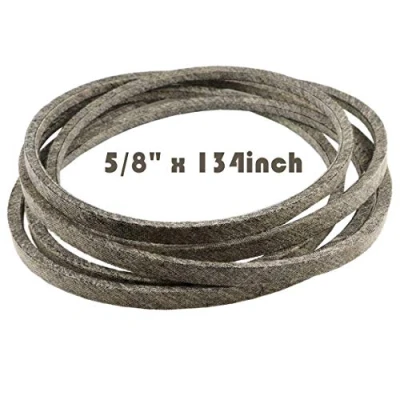 Image of Lawn Mower Tractor Cutting Deck Blades Tranmission Drive Belt for Cub Cadet MTD Troy Bilt 754 04077 954 112 0332,Toro 0332 7376,Woods 18879 18879RP 5/8&quot; x134&quot; Made with Kevlar