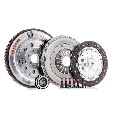Image of 06F141015B, 6F141015B clutch VALEO 837074 with dual mass flywheel screw set, lock release bearing 228mm