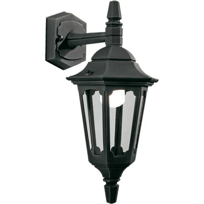 Image of Parish 1 Light Outdoor Wall Lantern Black IP44, E27